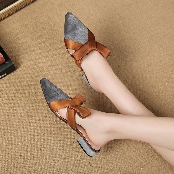 slippers women sandals pointed toe butterfly-knot mules shoes woman low square heel summer slides outside, Black
slippers women sandals pointed toe butterfly-knot mules shoes woman low square heel summer slides outside, Black