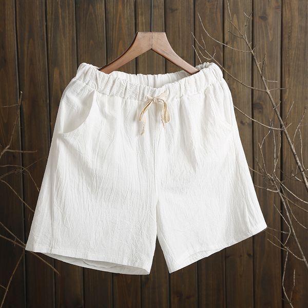 summer women cotton linen trousers feminino women's elastic wasit home loose casual shorts plus size with pocket 210304, White;black
summer women cotton linen trousers feminino women's elastic wasit home loose casual shorts plus size with pocket 210304, White;black