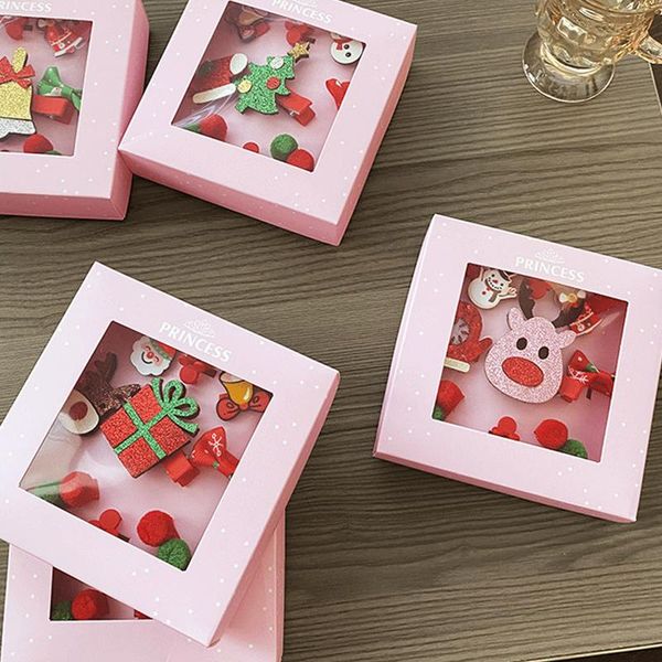 hair accessories christmas children's hairpin set gift box cute santa claus girl headdress baby hat, Slivery;white
hair accessories christmas children's hairpin set gift box cute santa claus girl headdress baby hat, Slivery;white