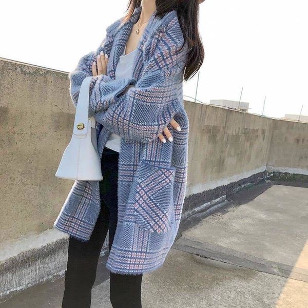 women's fur & faux synthetic mink coat, baggy jacket, long-knit, thick-knit, for autumn and winter q1ie, Black
women's fur & faux synthetic mink coat, baggy jacket, long-knit, thick-knit, for autumn and winter q1ie, Black