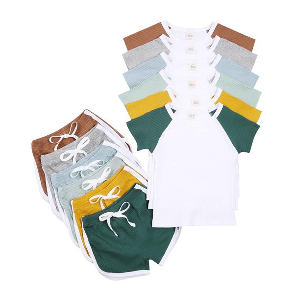 clothing sets opperiaya kids 2-piece summer lovely outfit set short sleeve color block round neck shorts for children baby boys girls, White
clothing sets opperiaya kids 2-piece summer lovely outfit set short sleeve color block round neck shorts for children baby boys girls, White