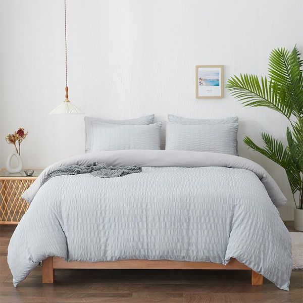 bonenjoy seersucker duvet cover set size bubble bedding king housse de couette bed sets double bedclothes
bonenjoy seersucker duvet cover set size bubble bedding king housse de couette bed sets double bedclothes