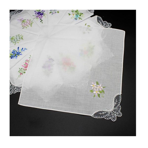 towel 3pc embroidered butterfly lace flower hankies vintage cotton women napkin floral assorted cloth portable ladies handkerchief a35
towel 3pc embroidered butterfly lace flower hankies vintage cotton women napkin floral assorted cloth portable ladies handkerchief a35