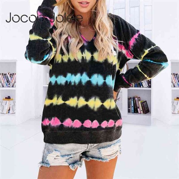 autumn long sleeve tie dye hoodies casual v-neck hooded sweatshirts plus size harajuku pullover ladies 210416, White;black
autumn long sleeve tie dye hoodies casual v-neck hooded sweatshirts plus size harajuku pullover ladies 210416, White;black