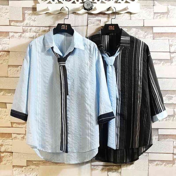 7xl ~ men's trend summer quarter sleeve shirt large short sleeve spring autumn coat casual shirt, White;black
7xl ~ men's trend summer quarter sleeve shirt large short sleeve spring autumn coat casual shirt, White;black