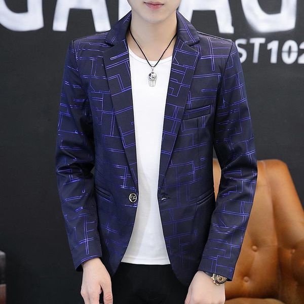 men's korean plaid casual suits 2021 spring and autumn trend night small suit british jacket handsome & blazers, White;black
men's korean plaid casual suits 2021 spring and autumn trend night small suit british jacket handsome & blazers, White;black