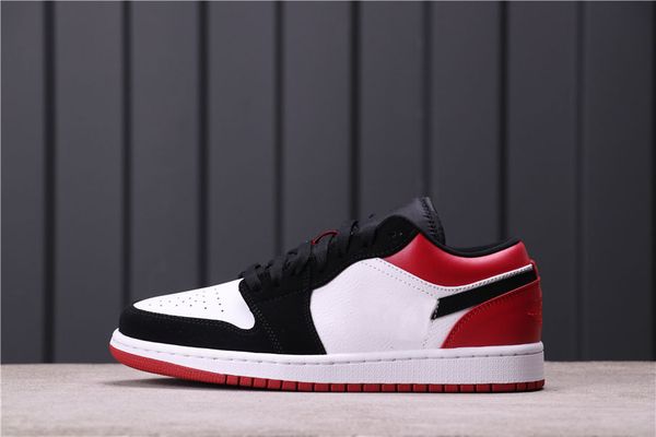 jumpman 1 low cut black toe white black and red mens fashion trainers new designer sneakers ship with box 
jumpman 1 low cut black toe white black and red mens fashion trainers new designer sneakers ship with box
