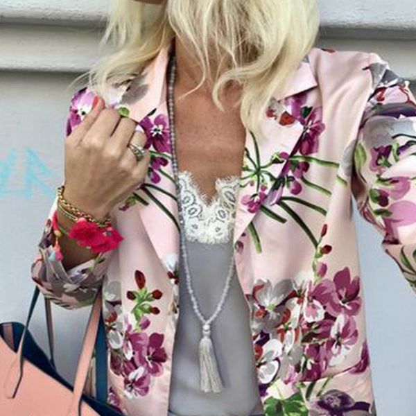 women's jackets fashion womens casual floral printed coats female long sleeve cardigan ladies flower silm turndown collar, Black;brown
women's jackets fashion womens casual floral printed coats female long sleeve cardigan ladies flower silm turndown collar, Black;brown