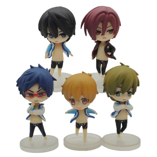 5Pcs/Lot 6cm Japanese Anime Free! Iwatobi Swim Club Rin Macoto Haruka Nanase Rei PVC Action Figure Toy Collection Model Doll
5Pcs/Lot 6cm Japanese Anime Free! Iwatobi Swim Club Rin Macoto Haruka Nanase Rei PVC Action Figure Toy Collection Model Doll