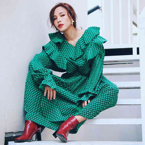 a line red green vintage floral female ruffles sashes high waist flare long sleeve holiday summer women dresses fashion sweet, Black;gray
a line red green vintage floral female ruffles sashes high waist flare long sleeve holiday summer women dresses fashion sweet, Black;gray