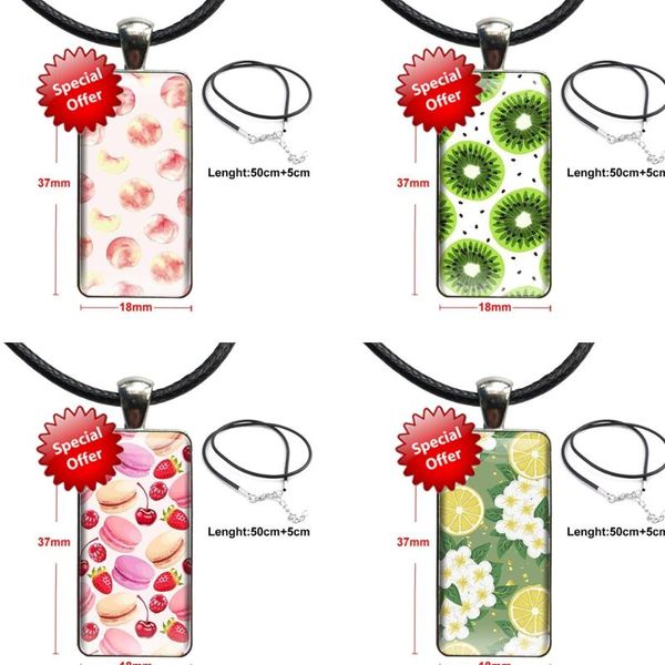 pendant necklaces fashion glass cabochon necklace women steel color choker rectangle delicious and fruit for girls, Silver
pendant necklaces fashion glass cabochon necklace women steel color choker rectangle delicious and fruit for girls, Silver