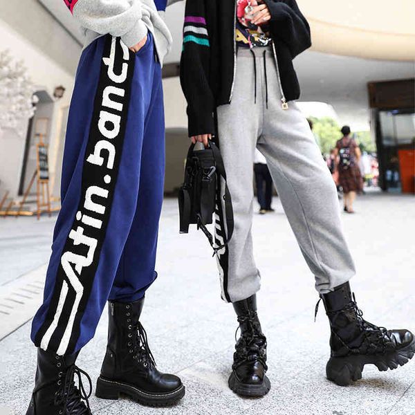 women's pants & capris tuogu women's winter european fashion brand letter splicing loose thickened sweatpants slim leggings 8ghm, Black;white
women's pants & capris tuogu women's winter european fashion brand letter splicing loose thickened sweatpants slim leggings 8ghm, Black;white
