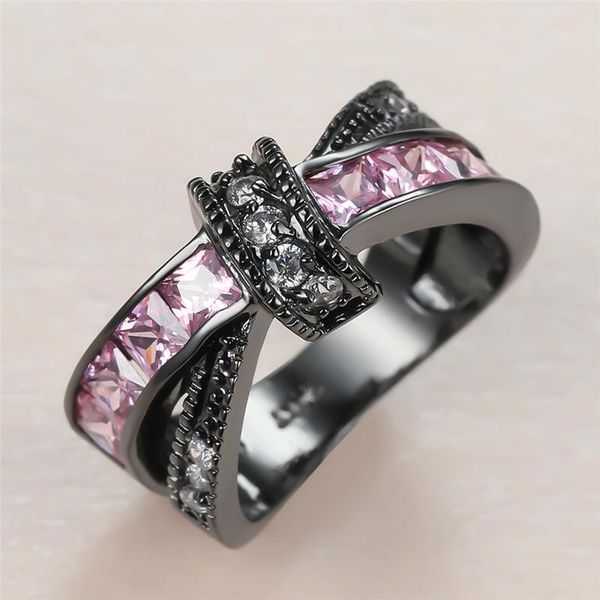 wedding rings dainty female pink crystal stone charm 14kt black gold for women cute bride bowknot zircon engagement ring, Slivery;golden
wedding rings dainty female pink crystal stone charm 14kt black gold for women cute bride bowknot zircon engagement ring, Slivery;golden