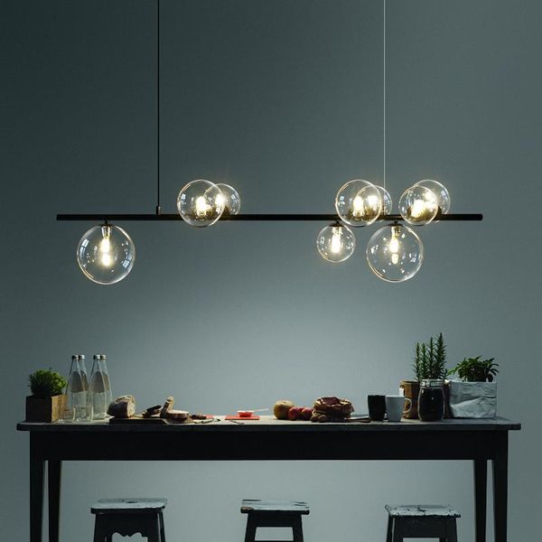chandeliers modern dining room light simple glass ball chandelier kitchen island table led lighting black long strip restaurant hanging lamp
chandeliers modern dining room light simple glass ball chandelier kitchen island table led lighting black long strip restaurant hanging lamp