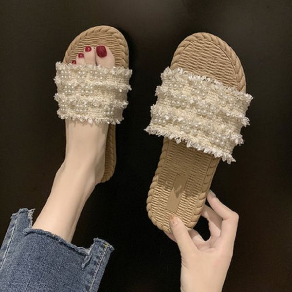 slippers xiaoxiangfeng linen women wear summer wild cute word sandals and women's shoes h9t3, Black
slippers xiaoxiangfeng linen women wear summer wild cute word sandals and women's shoes h9t3, Black