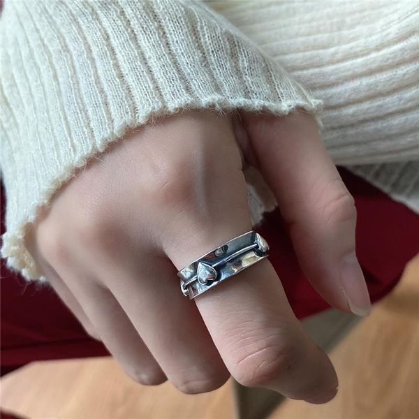 cluster rings pofunuo genuine 925 sterling silver heart ring minimalist geometric designed do old women fashionable wedding fine jewelry, Golden;silver
cluster rings pofunuo genuine 925 sterling silver heart ring minimalist geometric designed do old women fashionable wedding fine jewelry, Golden;silver