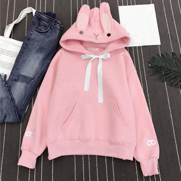 women's hoodies & sweatshirts ears women cute design long sleeve oversized autumn loose hooded sweatshirt ropa de mujer, Black
women's hoodies & sweatshirts ears women cute design long sleeve oversized autumn loose hooded sweatshirt ropa de mujer, Black