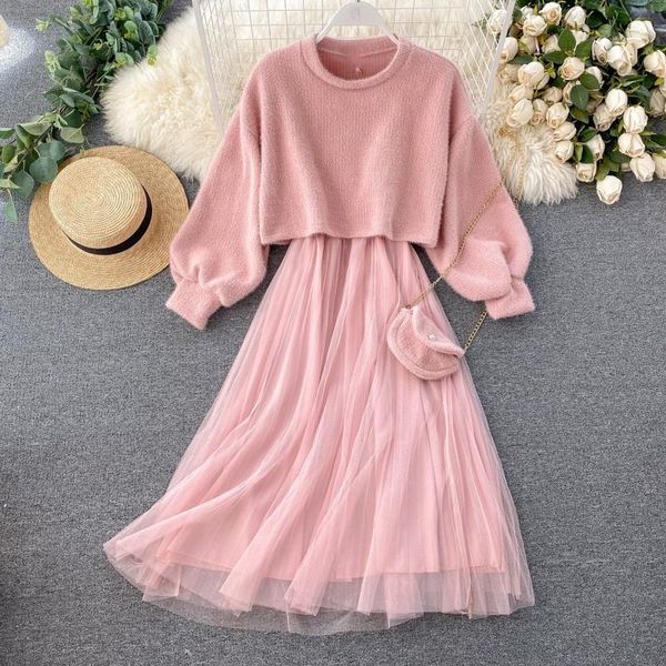 two piece dress autumn mohair sweater sling gauze chain bag women 3pcs sweet suit short gentle fur girls solid cute clothes set, White
two piece dress autumn mohair sweater sling gauze chain bag women 3pcs sweet suit short gentle fur girls solid cute clothes set, White