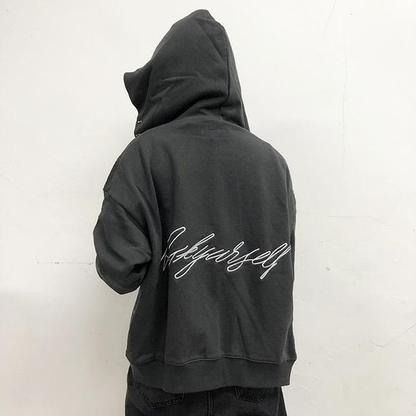men's hoodies & sweatshirts askyurself embroidered logo zipper terry hoodie trend loose high street vintage men women oversized coat, Black
men's hoodies & sweatshirts askyurself embroidered logo zipper terry hoodie trend loose high street vintage men women oversized coat, Black
