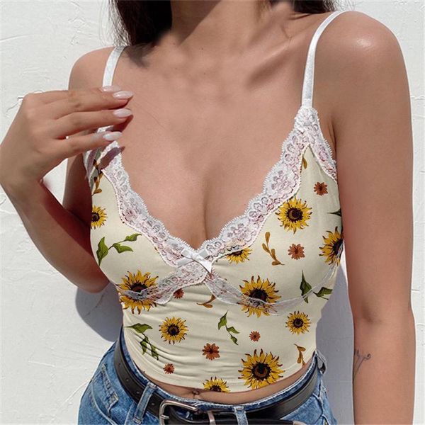 women's tanks & camis women summer webbing stitching deep v-neck leaf floral printing camisole vest, White
women's tanks & camis women summer webbing stitching deep v-neck leaf floral printing camisole vest, White