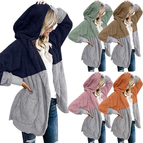 women's jackets fuzzy fleece coat hoodies long sleeve warm zipper hoodie streetwear sweatshirts sudaderas con capucha, Black;brown
women's jackets fuzzy fleece coat hoodies long sleeve warm zipper hoodie streetwear sweatshirts sudaderas con capucha, Black;brown