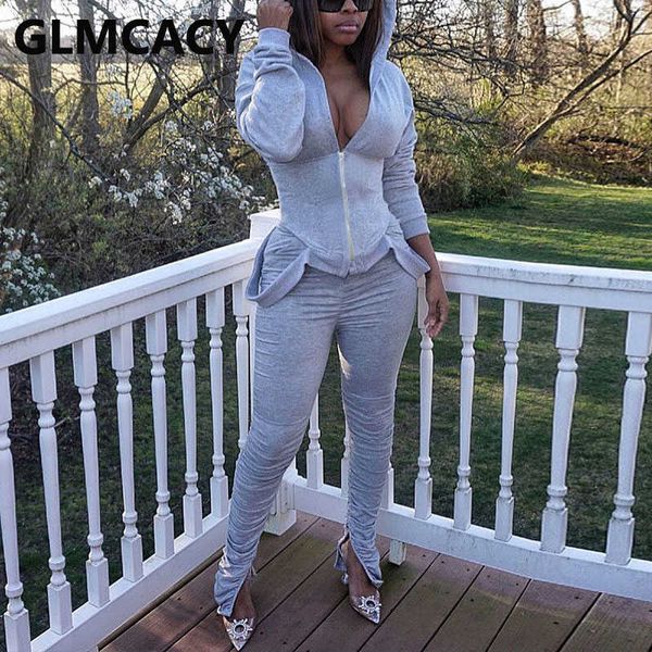 women two piece casual suits long sleeve zipper hoodies and skinny pants set 210702, White
women two piece casual suits long sleeve zipper hoodies and skinny pants set 210702, White