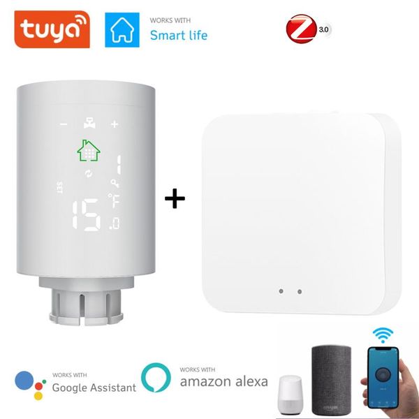 smart home control zigbee radiator actuator programmable thermostat heater temperature controller voice by alexa google tuya app
smart home control zigbee radiator actuator programmable thermostat heater temperature controller voice by alexa google tuya app