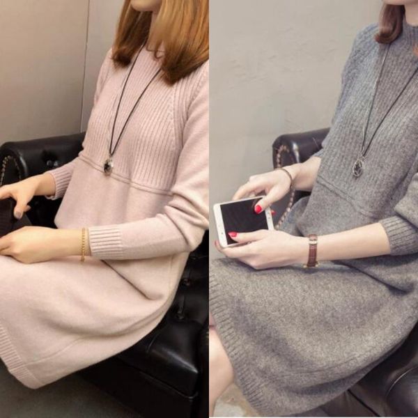 women's sweaters women solid casual long knitted sweater autumn winter half high collar sleeve pullover loose warm femme, White;black
women's sweaters women solid casual long knitted sweater autumn winter half high collar sleeve pullover loose warm femme, White;black