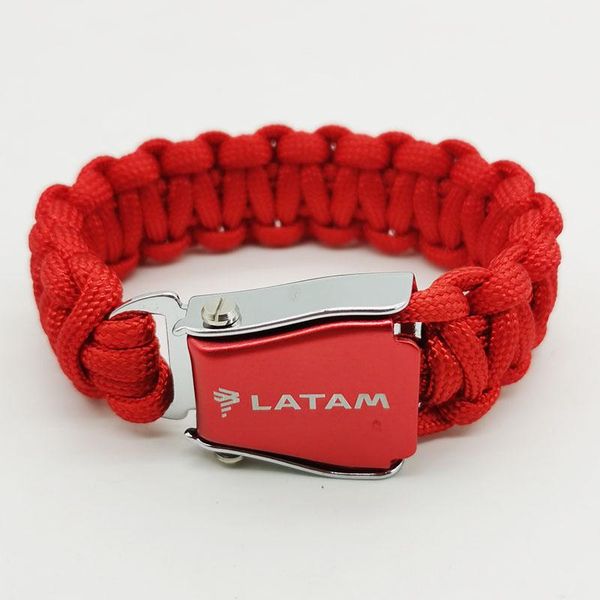 bangle latam airlines airplane seat belt buckle red rope paracord bracelets personal knitting bracelet hand chain gift present, Black
bangle latam airlines airplane seat belt buckle red rope paracord bracelets personal knitting bracelet hand chain gift present, Black