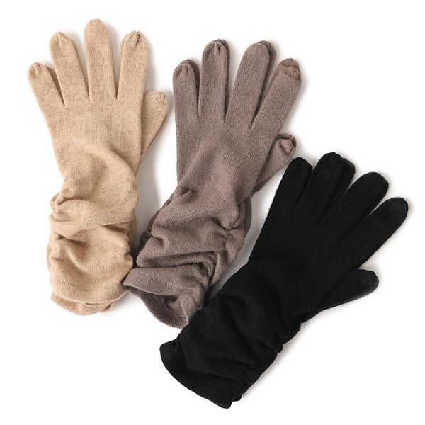 five fingers gloves cashmere in autumn and winter long pleated solid color touch screen warm, Blue;gray
five fingers gloves cashmere in autumn and winter long pleated solid color touch screen warm, Blue;gray