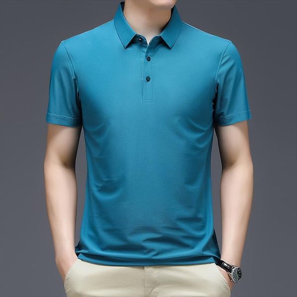 8 colors short sleeve men polos shirt fashion solid color slim fit business casual soft cool summer thin lapel, White;black
8 colors short sleeve men polos shirt fashion solid color slim fit business casual soft cool summer thin lapel, White;black