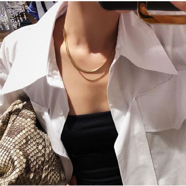 chains titanium steel double-layer chain necklace simple personality overlapping hip-hop fashion ol style clavicle neck ornament, Silver
chains titanium steel double-layer chain necklace simple personality overlapping hip-hop fashion ol style clavicle neck ornament, Silver