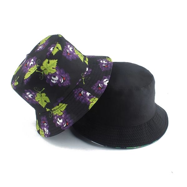 summer panama hat reversible bucket hat fruit grape printed fisherman hat men women fashion bob femme bucket cap, Blue;gray
summer panama hat reversible bucket hat fruit grape printed fisherman hat men women fashion bob femme bucket cap, Blue;gray
