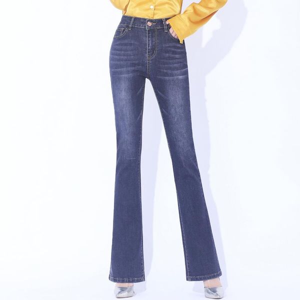women vintage jeans for flare stretch high waist button casual spring stretchy denim pants women's, Blue
women vintage jeans for flare stretch high waist button casual spring stretchy denim pants women's, Blue