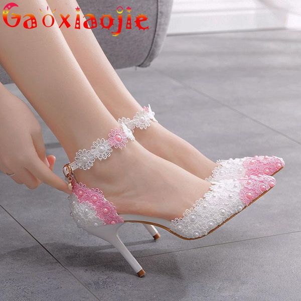sandals 2021 summer lace hollow out flower wedding fashion woman ankle strap party dress shoes 9cm pointed toe pearl high heels, Black
sandals 2021 summer lace hollow out flower wedding fashion woman ankle strap party dress shoes 9cm pointed toe pearl high heels, Black