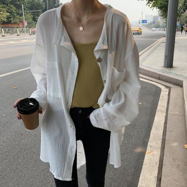 blusas mujer de moda 2021 solid casual shirt women korean summer o-neck long sleeved white shirts loose fashion blouse women's blouses
blusas mujer de moda 2021 solid casual shirt women korean summer o-neck long sleeved white shirts loose fashion blouse women's blouses