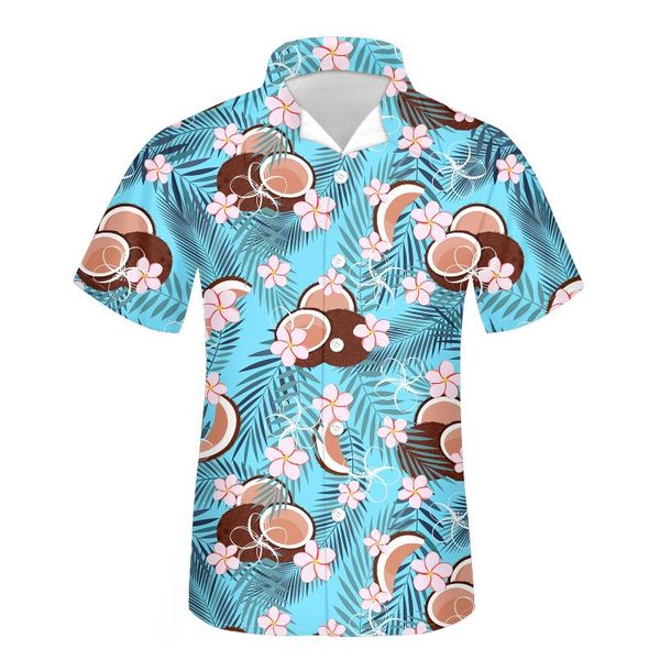 male button down stand collar large size streetwear shirt coconut on blue pattern men fashion short sleeve men's casual shirts, White;black
male button down stand collar large size streetwear shirt coconut on blue pattern men fashion short sleeve men's casual shirts, White;black