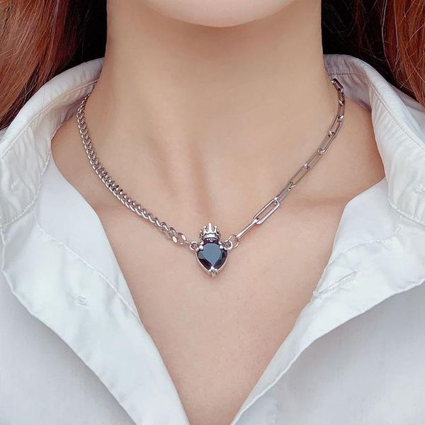 fashion stainless steel necklace heart-shaped clavicle chain personalized trend accessories wholesale chains, Silver
fashion stainless steel necklace heart-shaped clavicle chain personalized trend accessories wholesale chains, Silver