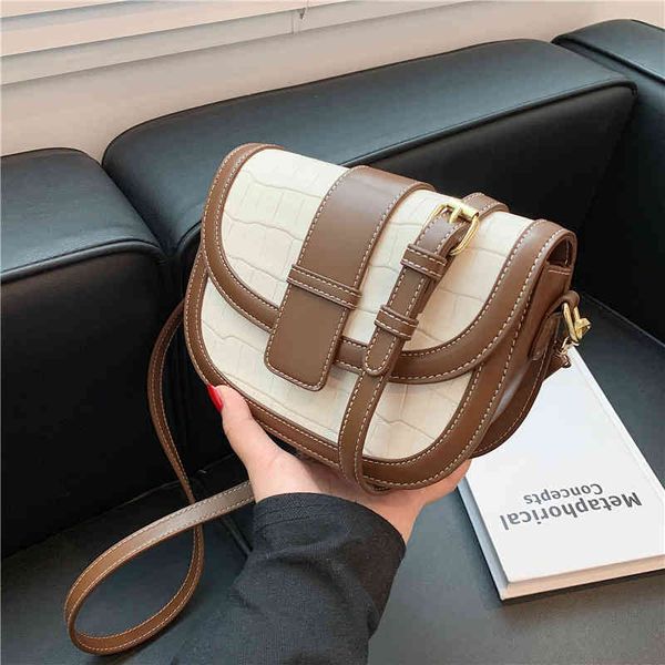 2022 factory wholesale new contrast color single shoulder women's spring and summer ins minority fashion commuter messenger saddle bag
2022 factory wholesale new contrast color single shoulder women's spring and summer ins minority fashion commuter messenger saddle bag