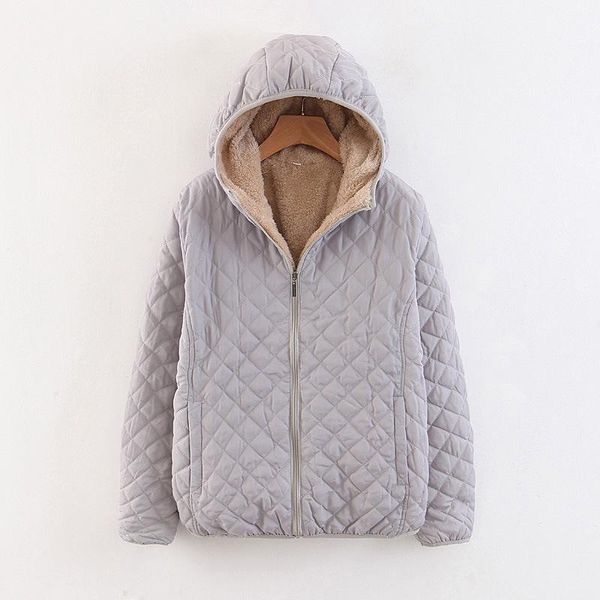 women's jackets women autumn winter parkas coat female lamb hooded plaid long sleeve warm jacket plus size 3xl, Black;brown
women's jackets women autumn winter parkas coat female lamb hooded plaid long sleeve warm jacket plus size 3xl, Black;brown