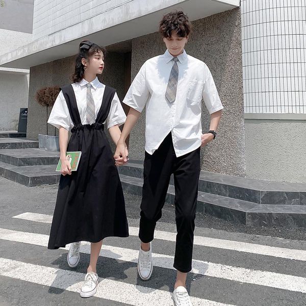 women's t-shirt couple dress student troupe performance graduation season class couples clothes clothing, White
women's t-shirt couple dress student troupe performance graduation season class couples clothes clothing, White
