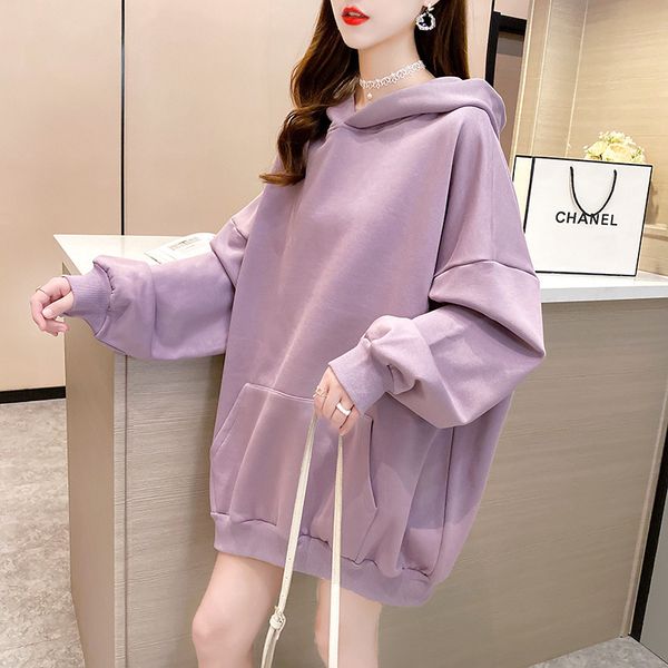200kg plus size loose fat sister hooded sweater women's 2021 winter korean version net red plush thickened top, Blue;black
200kg plus size loose fat sister hooded sweater women's 2021 winter korean version net red plush thickened top, Blue;black