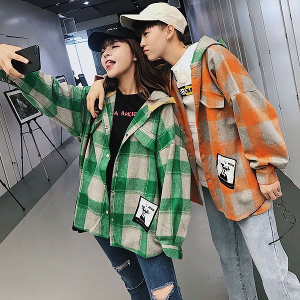 men's casual shirts spring fashion brand long sleeves lattice printing worsted loose high-quality hooded coats big size s-5xl tk0f, White;black
men's casual shirts spring fashion brand long sleeves lattice printing worsted loose high-quality hooded coats big size s-5xl tk0f, White;black