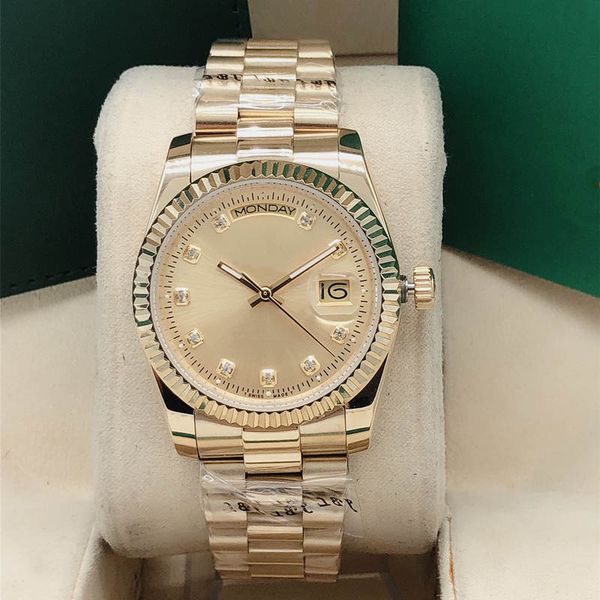 fashion classic simple atmosphere women's watch, 36mm waterproof week calendar stainless steel automatic mechanical movement, Slivery;brown
fashion classic simple atmosphere women's watch, 36mm waterproof week calendar stainless steel automatic mechanical movement, Slivery;brown