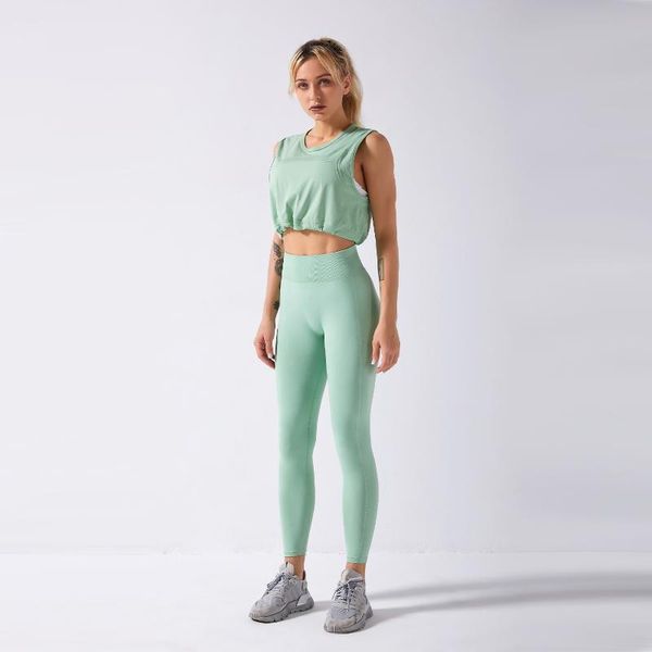 yoga outfit sports suit for women seamless set drawstring sleeveless push up leggings 2 piece solid gym clothing sportswear
yoga outfit sports suit for women seamless set drawstring sleeveless push up leggings 2 piece solid gym clothing sportswear
