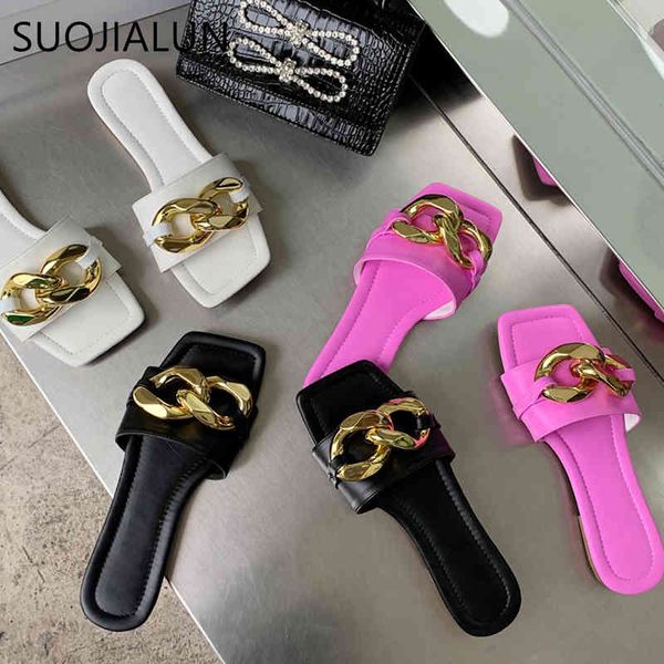 suojialun 2021 new summer women slipper fashoin brand gold buckle sandal outdoor flat heel beach slides ladies casual flip flop c0330, Black
suojialun 2021 new summer women slipper fashoin brand gold buckle sandal outdoor flat heel beach slides ladies casual flip flop c0330, Black