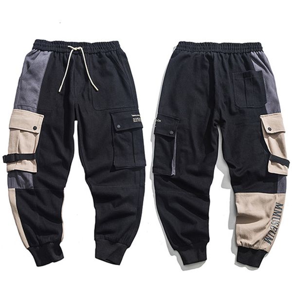 men's pants men hip cargo streetwear color block patchwork harajuku pant jogger side pocket ribbon sweatpant trousers hipster qldf, Black
men's pants men hip cargo streetwear color block patchwork harajuku pant jogger side pocket ribbon sweatpant trousers hipster qldf, Black