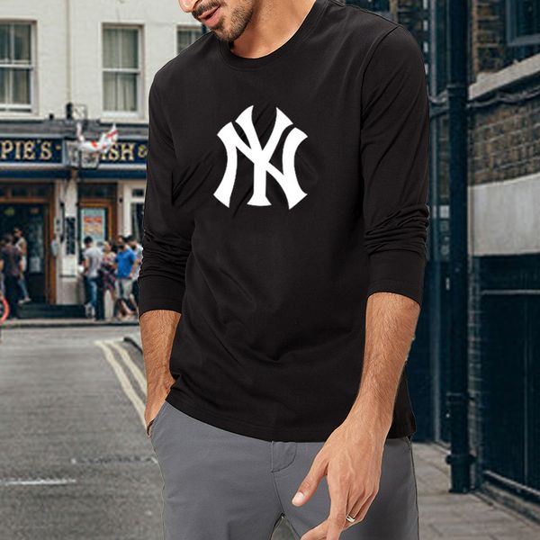 men's yanke long sve t-shirt men's fall new casual cotton men's long sve t-shirt, White;black
men's yanke long sve t-shirt men's fall new casual cotton men's long sve t-shirt, White;black