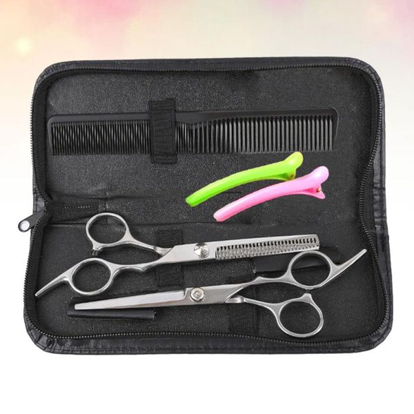 hair scissors 1 set of 6pcs professional tooth cutting ergonomics handle hairdressing scissor comb kit portable styling tool
hair scissors 1 set of 6pcs professional tooth cutting ergonomics handle hairdressing scissor comb kit portable styling tool