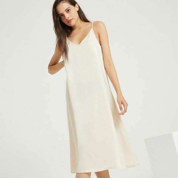 2021wixra strap backless satin dress loose dresses spring summer new sleeveless basic solid womens clothing, Black;gray
2021wixra strap backless satin dress loose dresses spring summer new sleeveless basic solid womens clothing, Black;gray